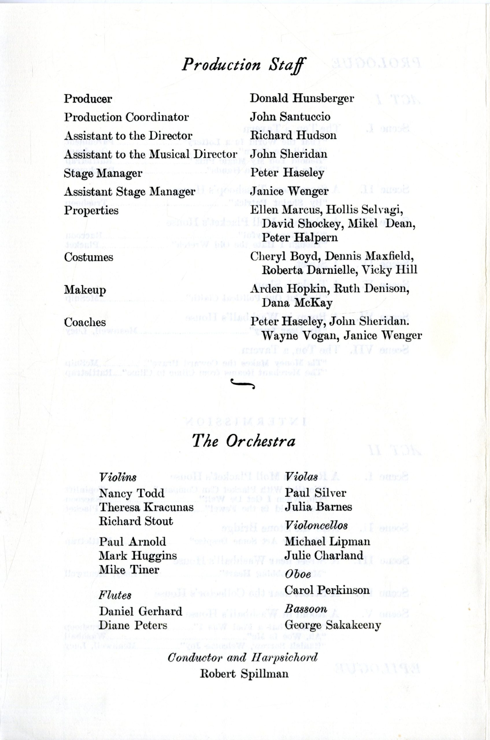 Oct 24th-30th: Reconstruction of ballad opera The Disappointment (1767 ...