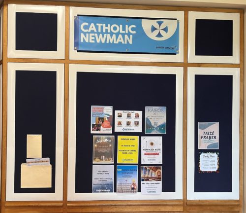 Catholic Newman Bulletin Board 10.22