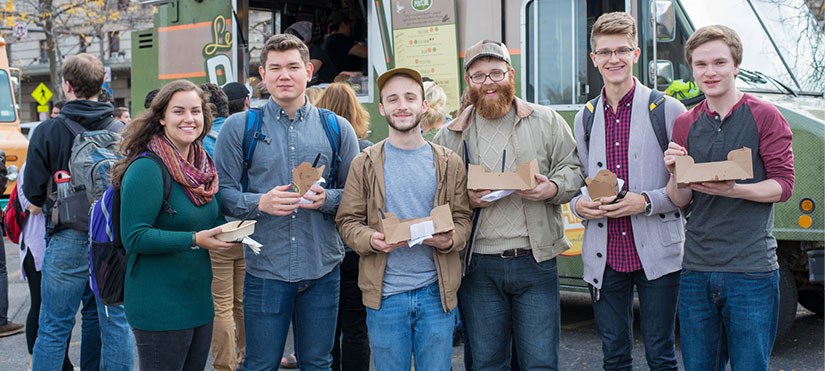 ESM students at Food Truck rodeo