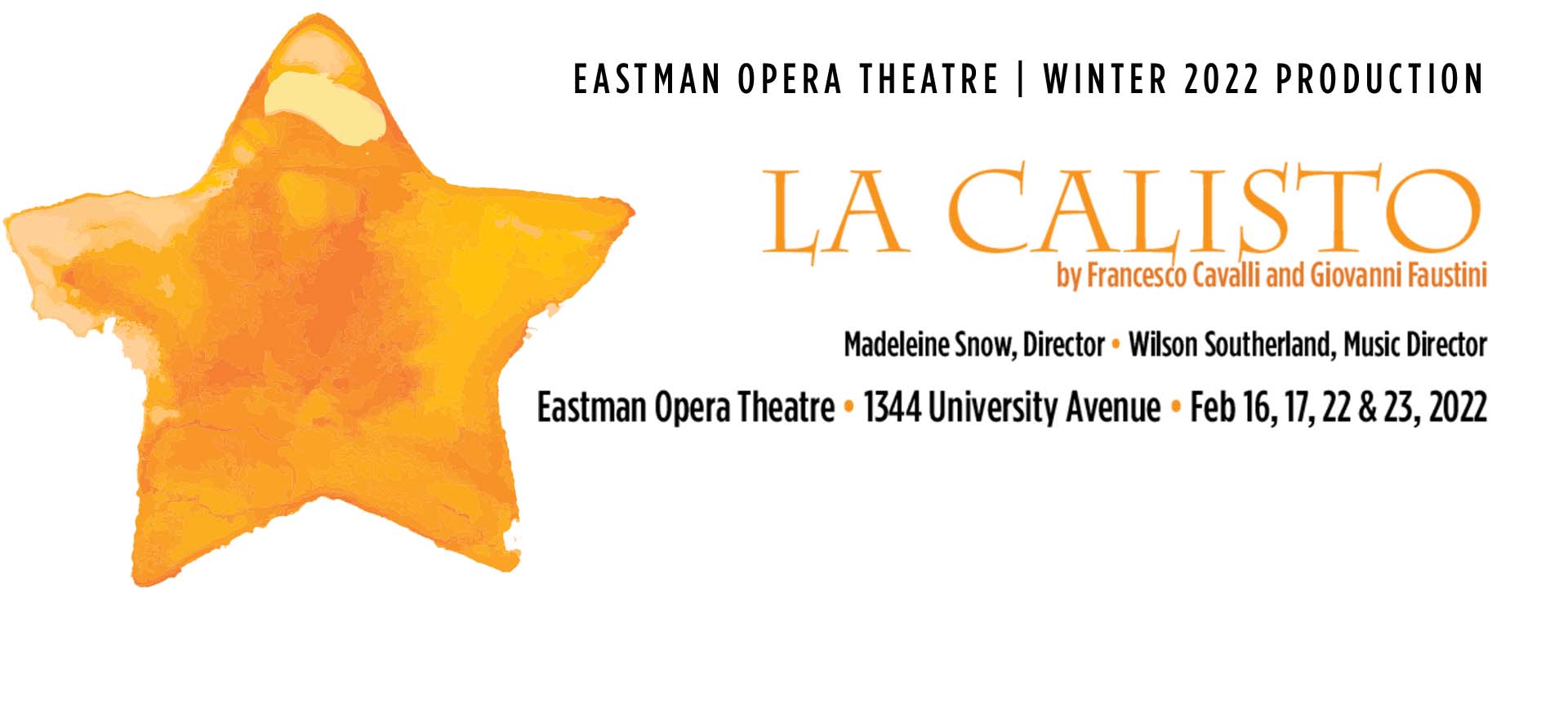 Eastman Opera Theatre - La Calisto - Winter 2022