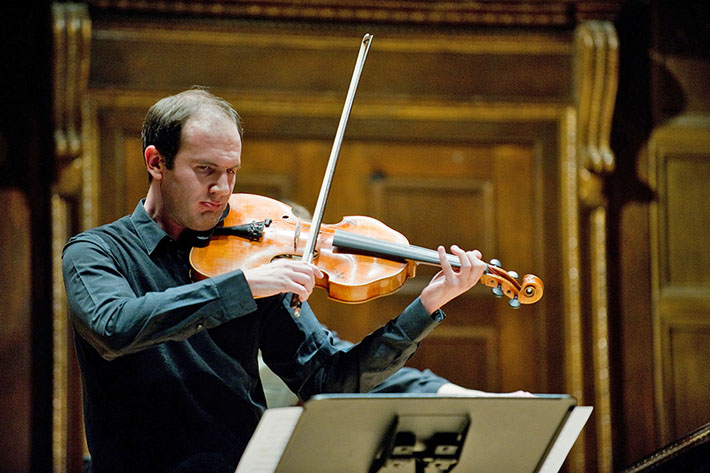 A student violinist performs during A Day of Collaborative Music, January 2011