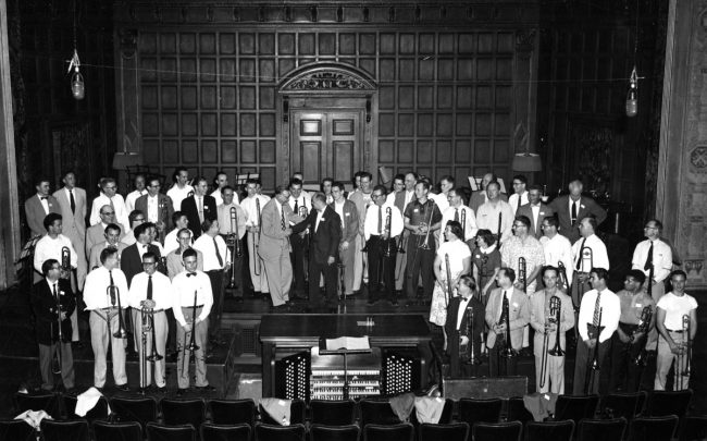 1950's Trombone Choir-with-Kilbourn Organ on display