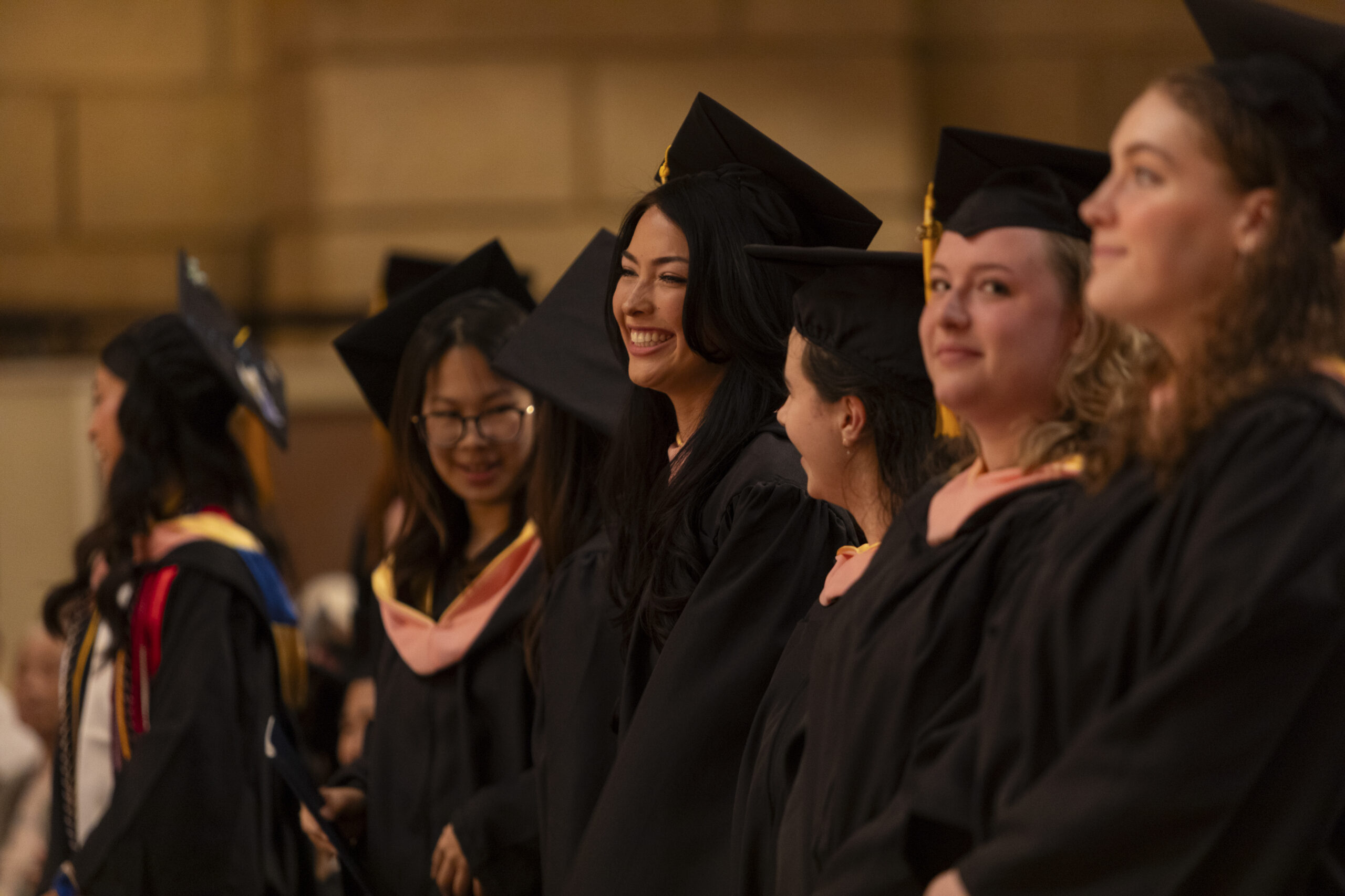 Excited Students at Eastman School of Music's Graduation Ceremony