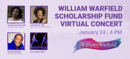 William Warfield Scholarship Fund poster