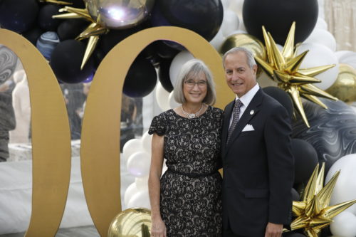 Pam and Jamal Rossi at the Centennial Celebrations.