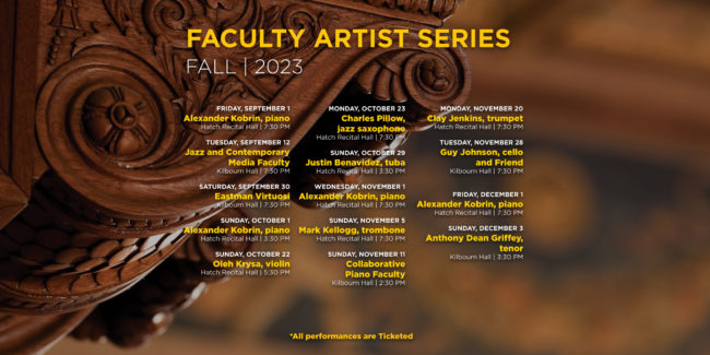23COM70805_Faculty-Artist-Series-Fall-2023_WebsiteSliderAnnouncementMulticrop-updated-10-15-23 Faculty Artists series flyer