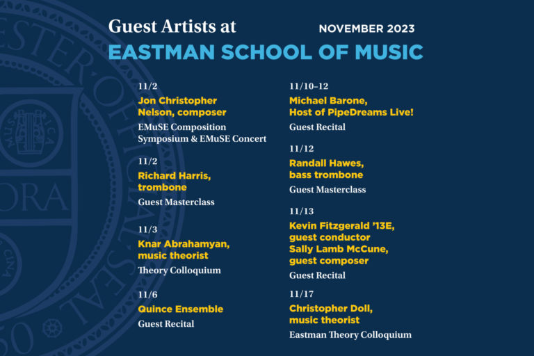 November Guest Artists flyer