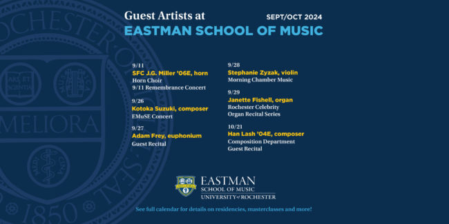 Guest Artists event poster