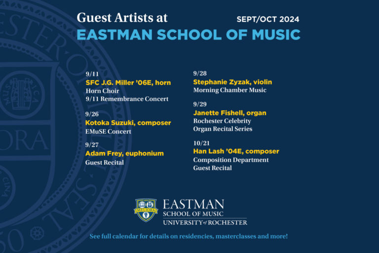 Guest Artists event poster