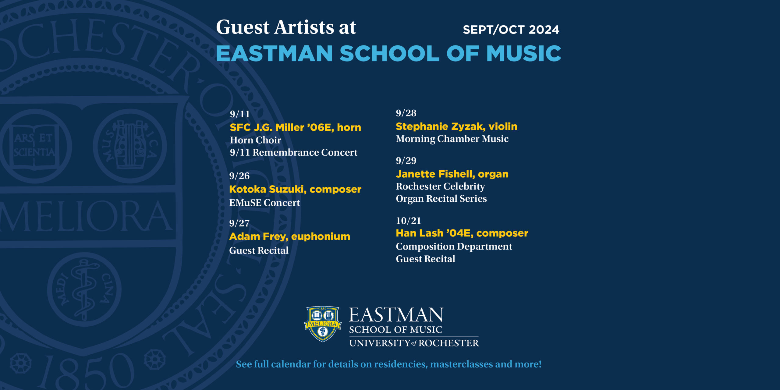 Guest Artists event poster