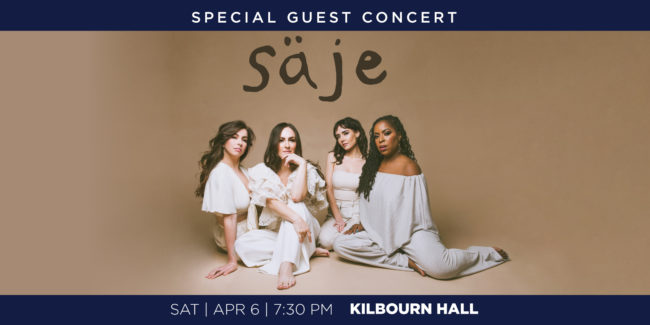 Saje Concert flyer