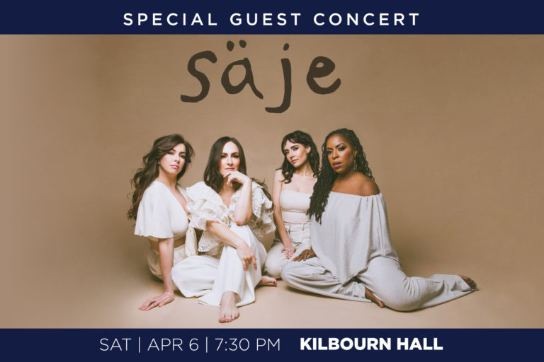 Saje Concert flyer