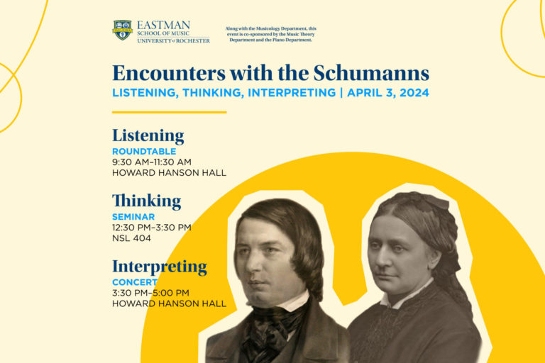 Encounters with the Schumanns event flyer