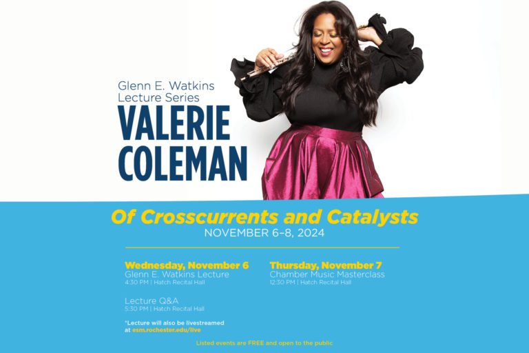 Valerie Coleman event poster