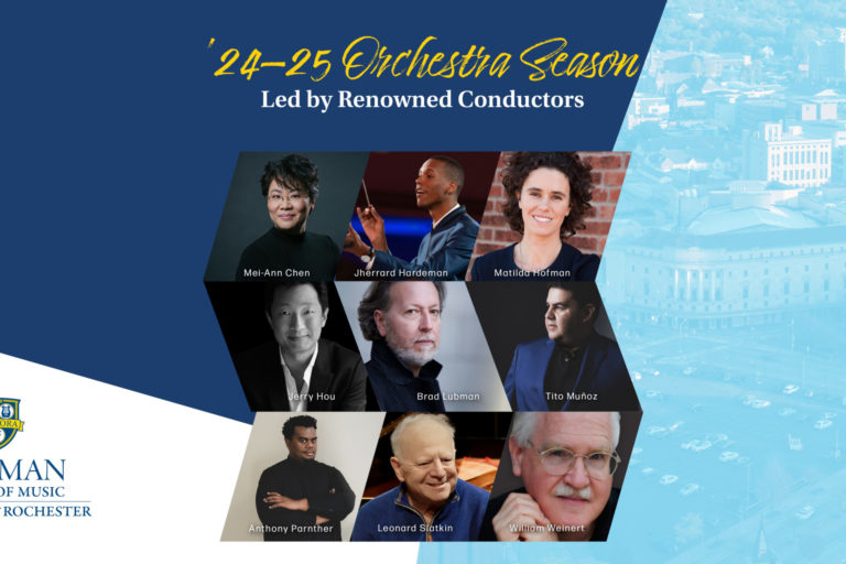 Fall Orchestra Season Guest Conductors graphic