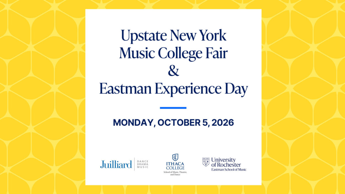 18th Annual Upstate New York Music College Fair – Registration Required
