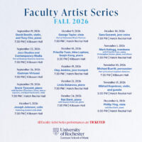 Eastman School of Music Faculty Artist Series: Fall 2026