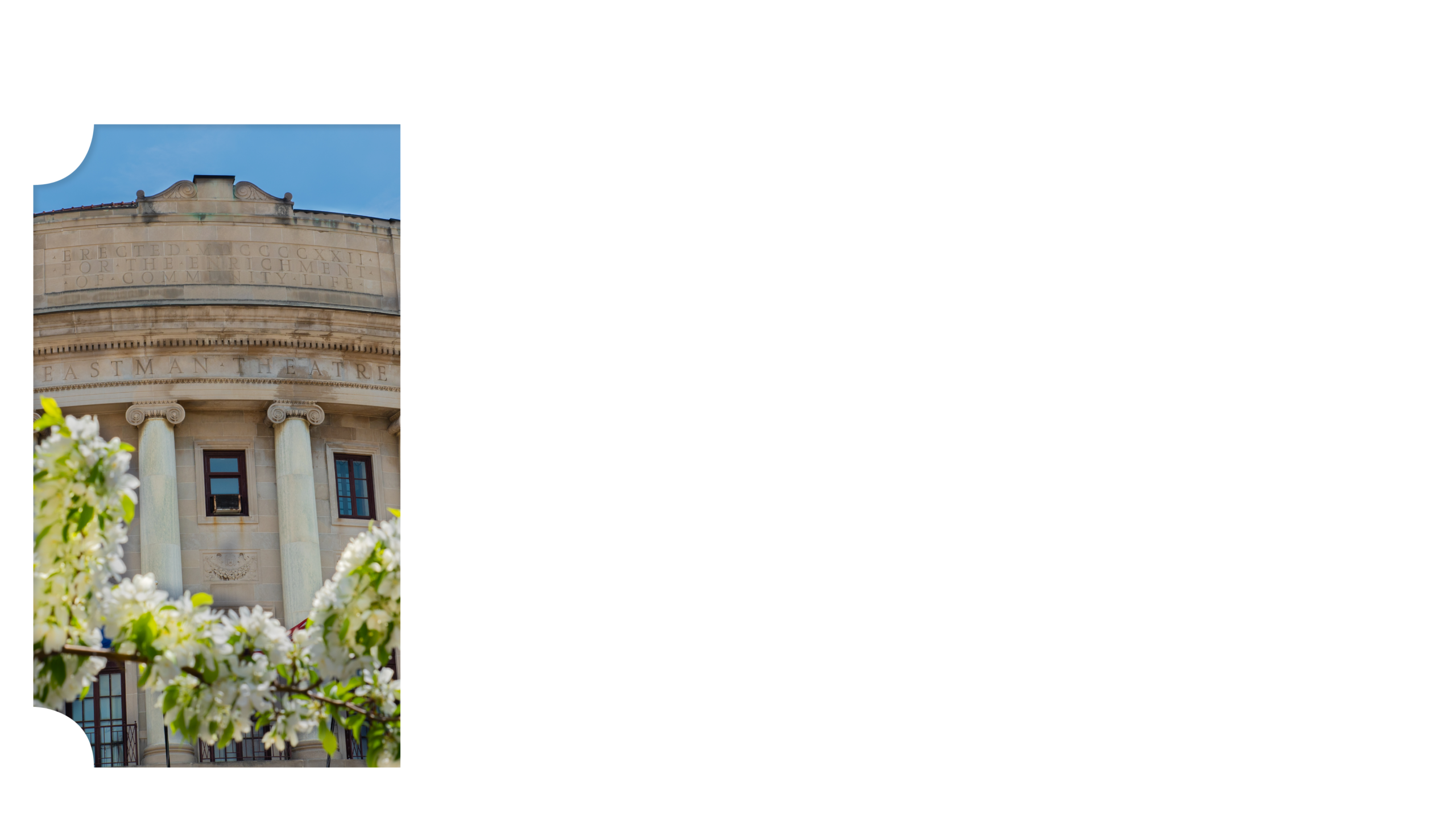 Image of Eastman Theatre in Springtime
