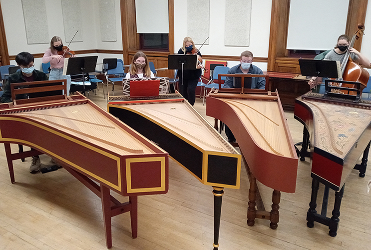 Bach Harpsichord Rehearsal