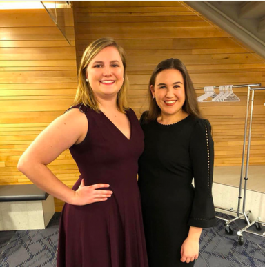 Celeste Pellegrino, '16E and Larissa Bainton, '16E