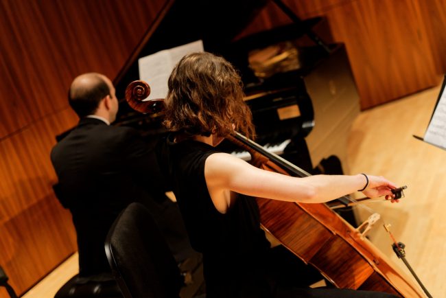 Cello dress rehearsal