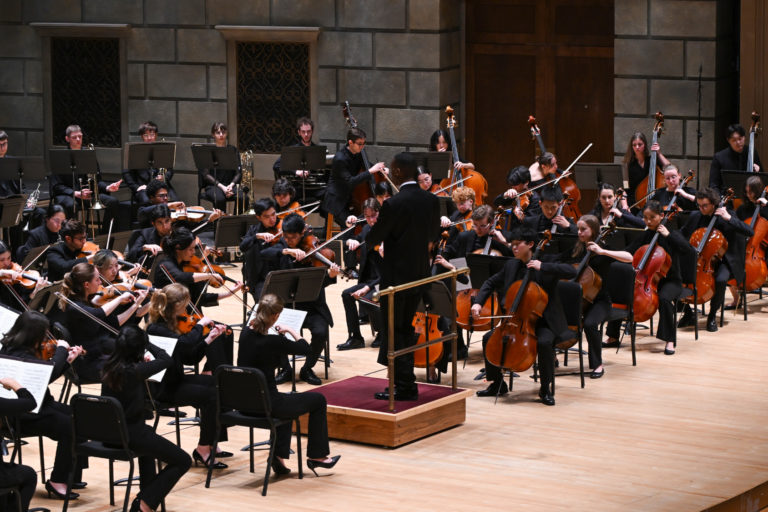 image of orchesra on stage