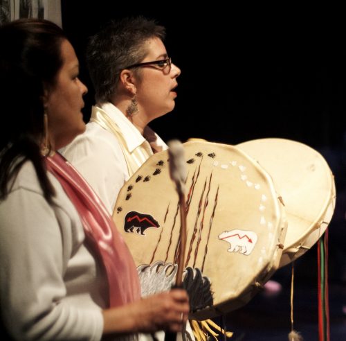 Hand-Drum Singers at Trent University, Peterborough, Ontario