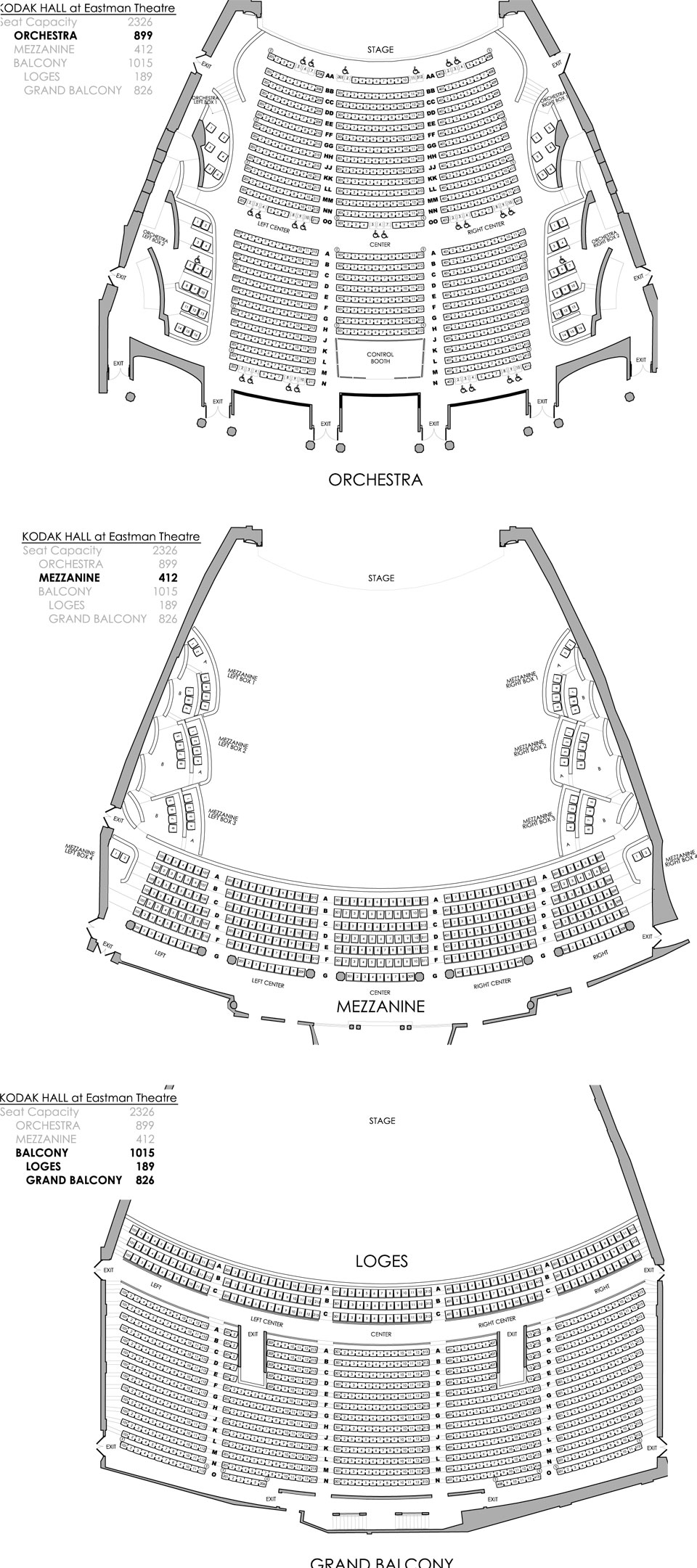 Auditorium Theater Rochester Ny Seating Chart