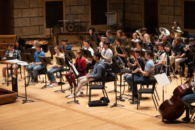 Rehearsal in Kodak Hall