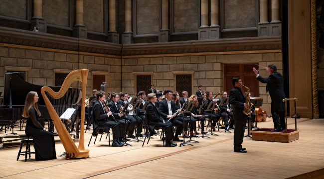 Eastman Wind Ensemble in Kodak Hall