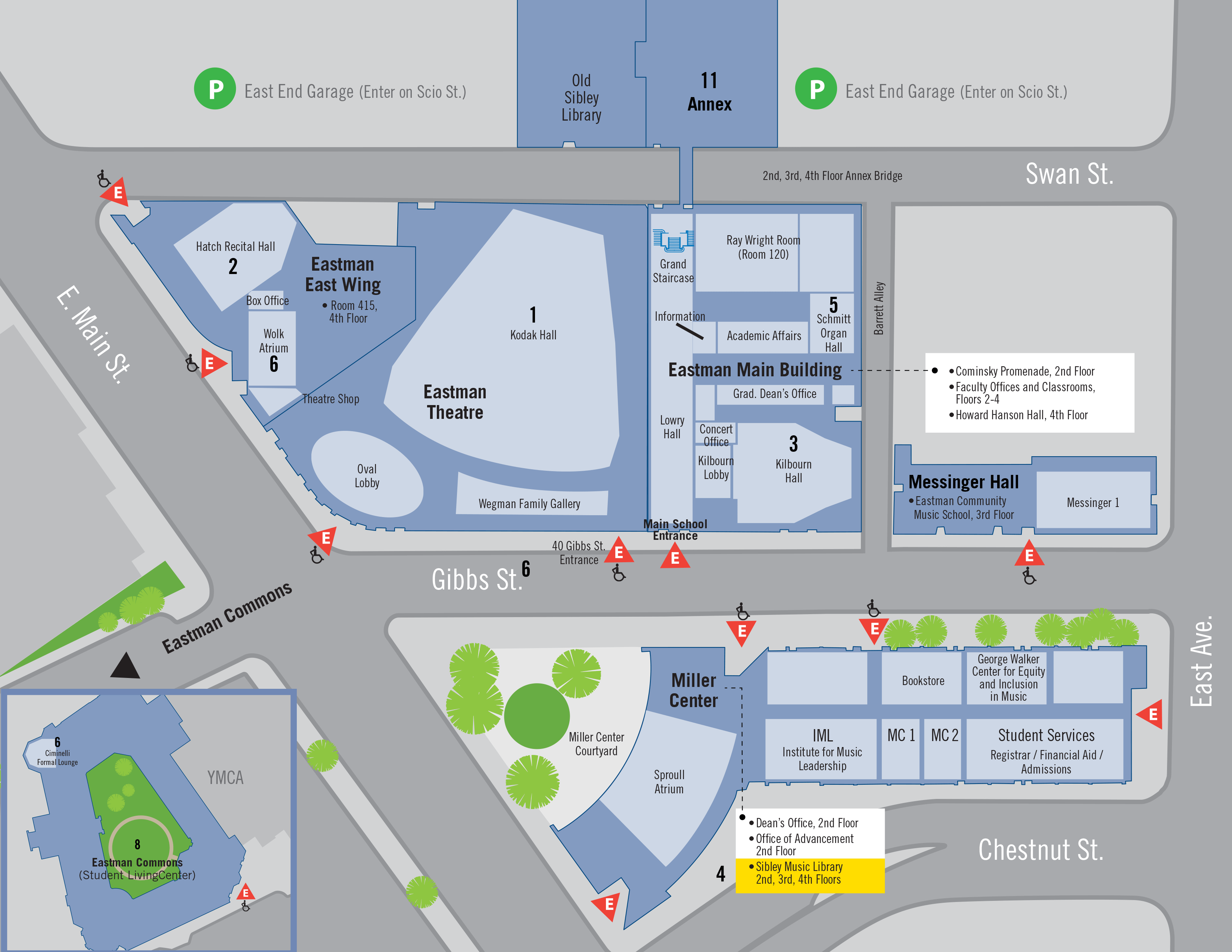 Eastman Campus Map