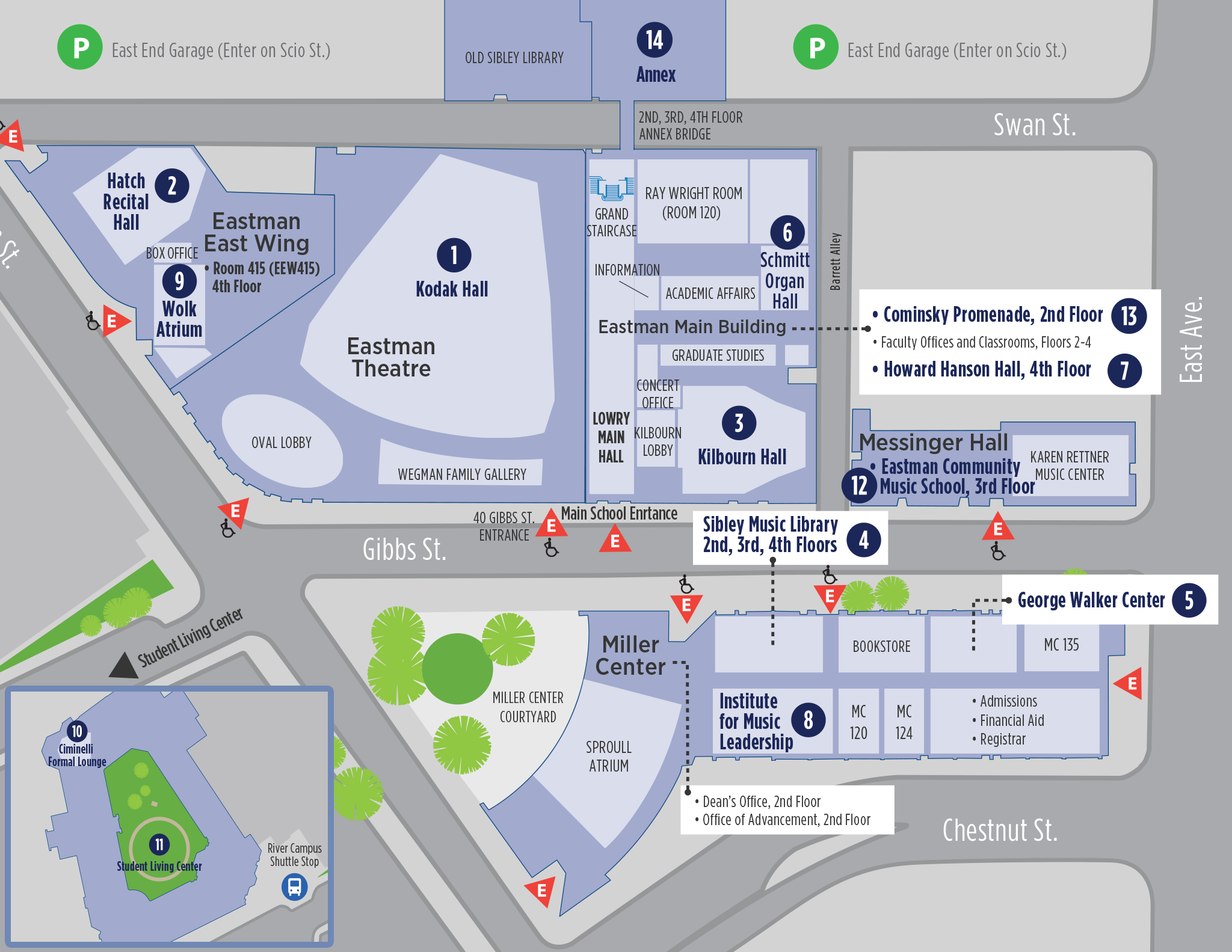 EastmanSchoolMap2026-2048x1583 A Map of the Eastman school campus