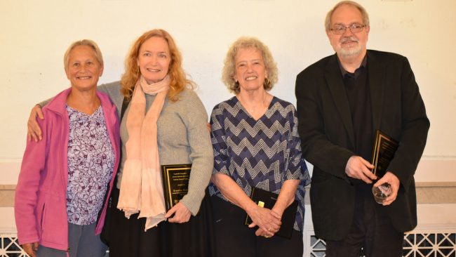 2017 Retiring Faculty: Rebecca Penneys, Ernestine McHugh, Ellen Koskoff, Harold Danko