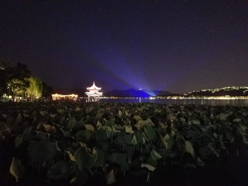 Hangzhou, West Lake at night
