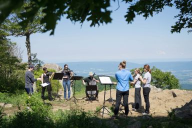 Hawksbill Peak Performing-Photography by Geoff Sheil