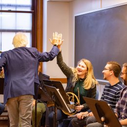 High five with Chris Azzara