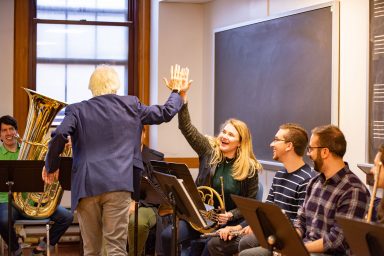 High five with Chris Azzara