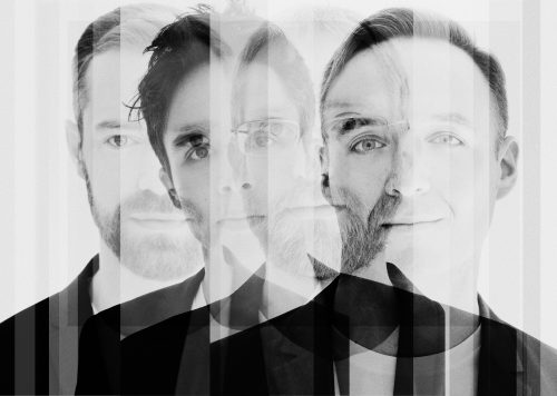 A fine art photo of the JACK Quartet in an abstract design.