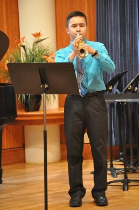 Jarod Lau on trumpet
