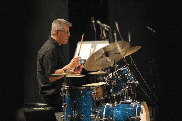 Larry Aberman, drummer.