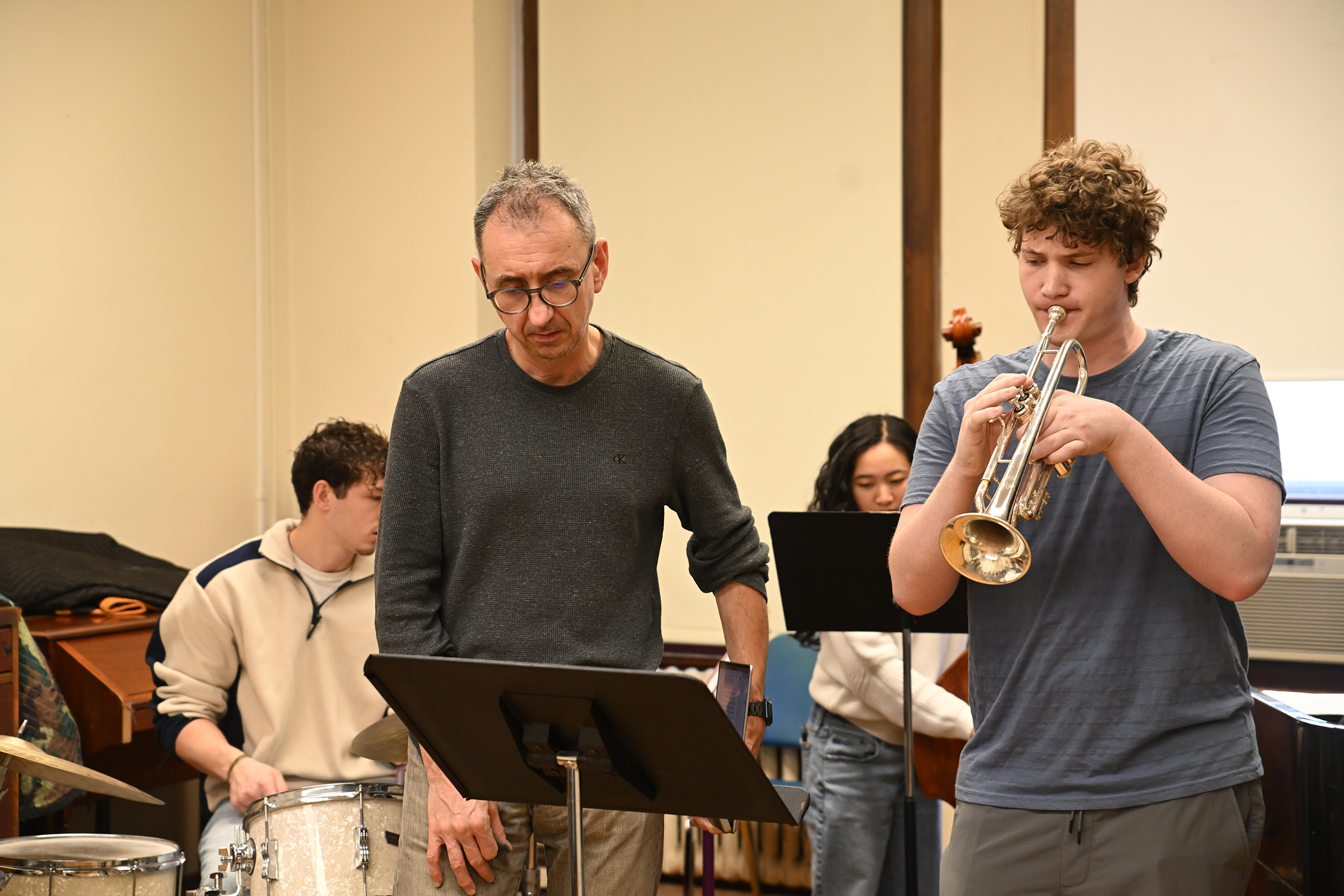 Musicianship and Analysis - Jazz_Classroom Photo with Prof Dariusz Terefenko image