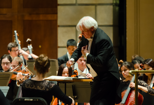 Neil Varon conducting Eastman Philharmonia