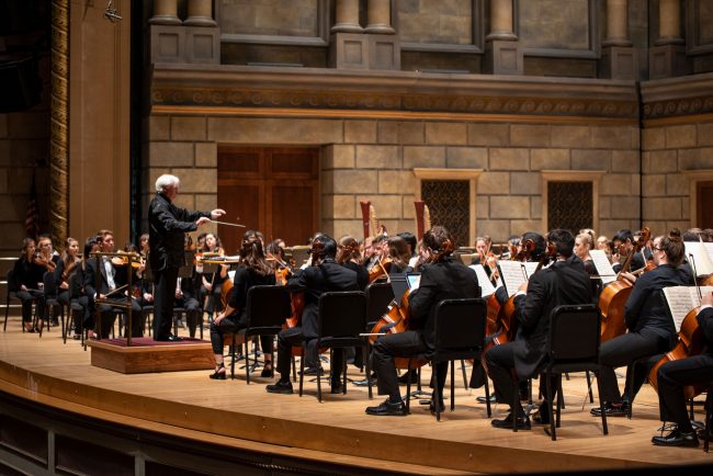 Neil Varone conducting Eastman Philharmonia