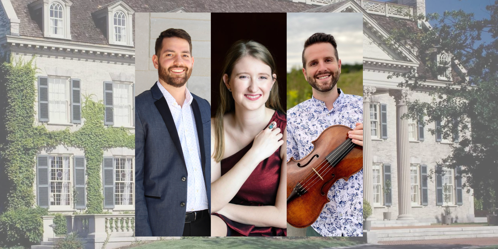 Pianist Brock Tjosvold, vocalist Kyrsten Chambers Jones, and violist Ryan Hardcastle perform works by Rebecca Clarke at the George Eastman House, reprising a 1923 concert.