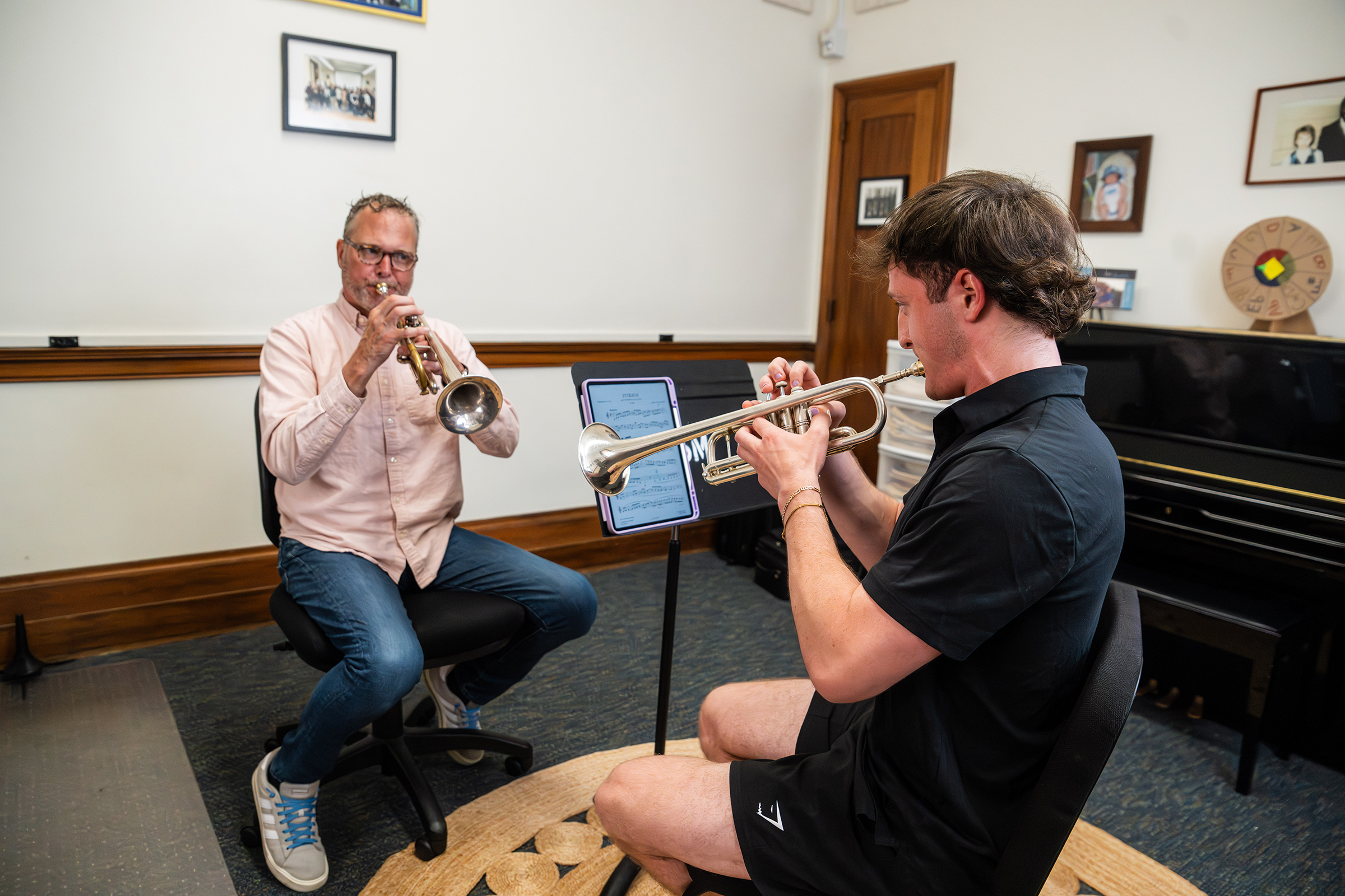 Prof Andrew McCandless-lesson with student image Prof Andrew McCandless-lesson with student image