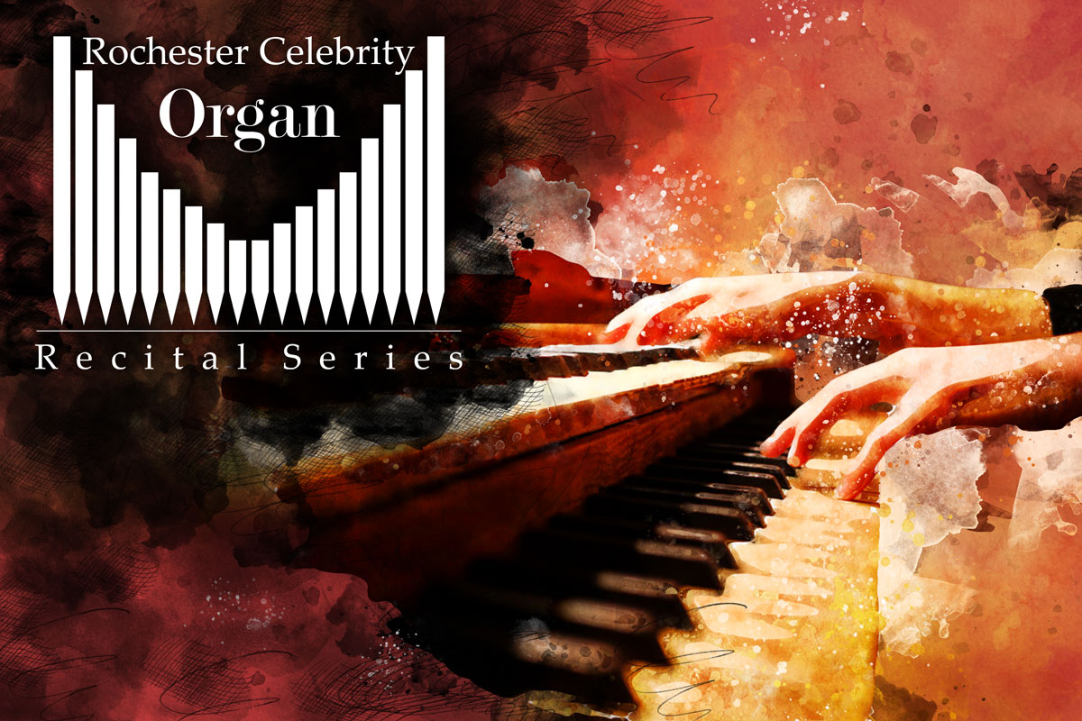 Rochester Celebrity Organ Series Watercolor Illustration