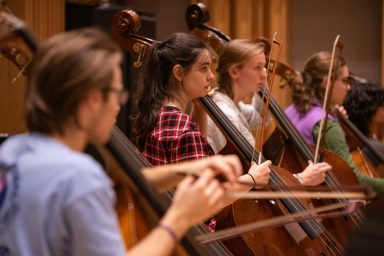 Rehearsal during Meliora 2019