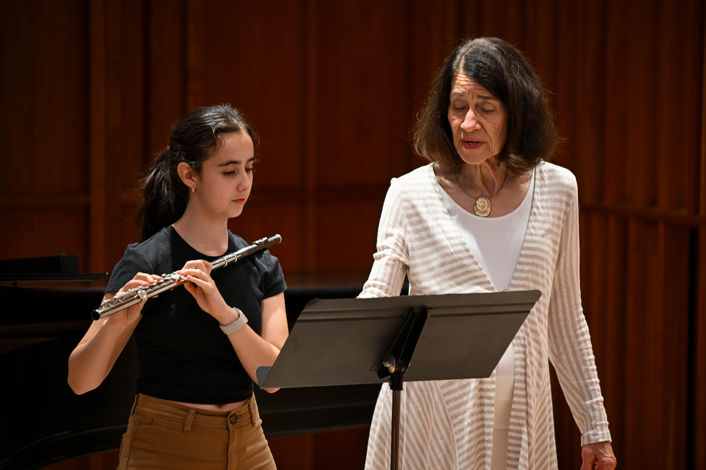 Summer Flute Masterclass with Prof Bonita Boyd and student Summer Flute Masterclass with Prof Bonita Boyd and student image