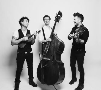 Time for Three Trio in black and white publicity shot.