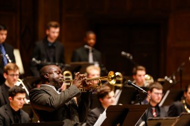 Visiting Artist Nabate Isles performing with Jazz Lab Band 2019